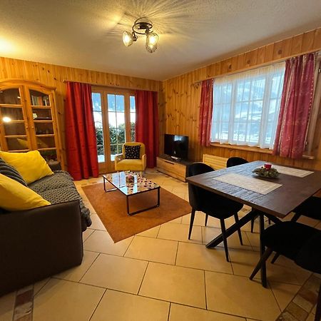 L'Herensarde, Bel Appartement Avec Jardin-Terrasse Et Garage Evolène Exterior foto