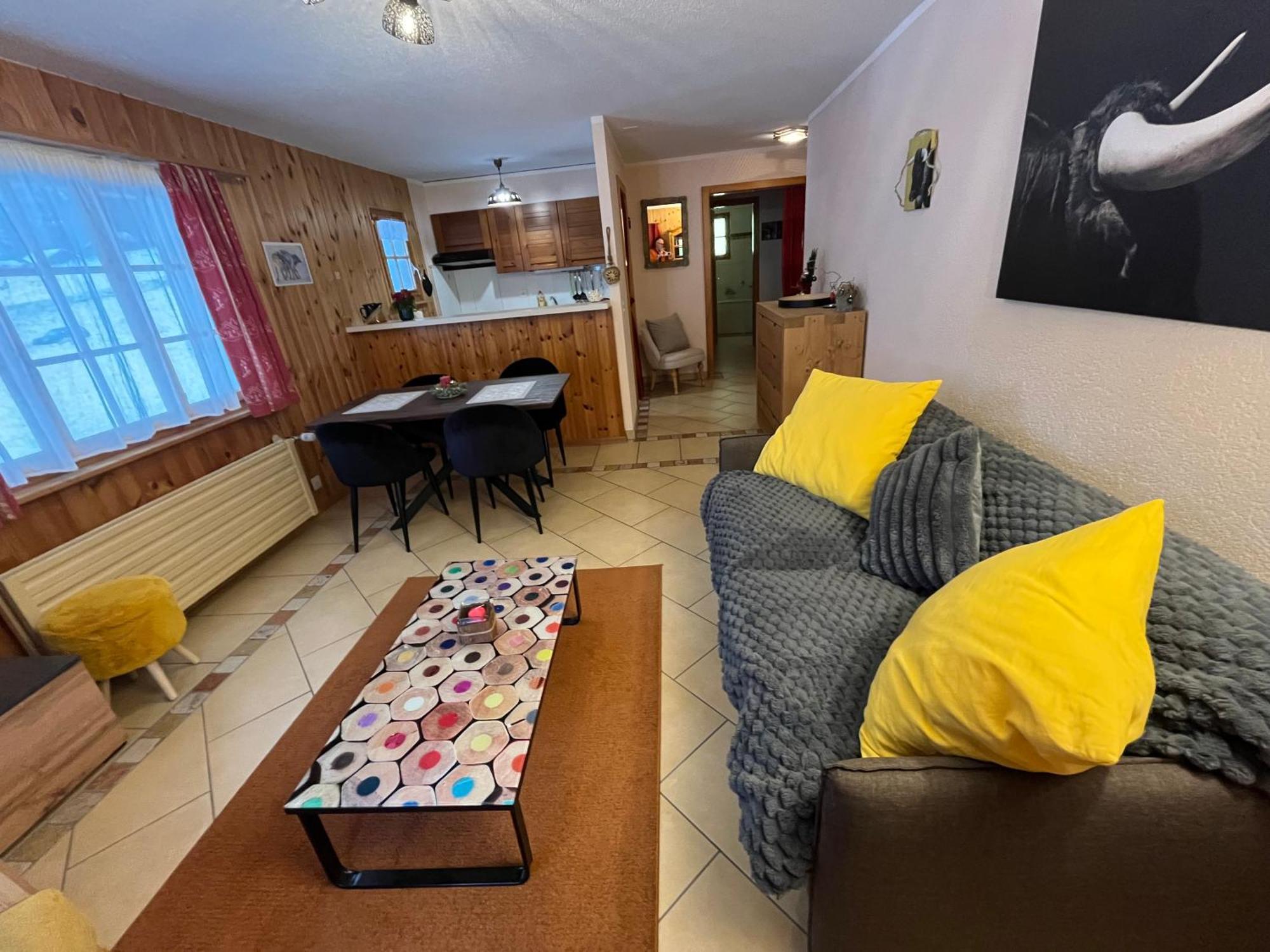 L'Herensarde, Bel Appartement Avec Jardin-Terrasse Et Garage Evolène Exterior foto